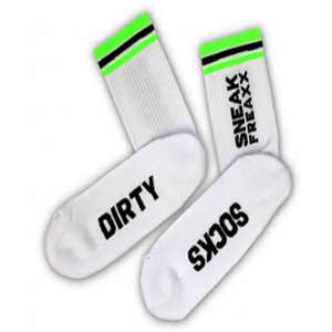 Chaussettes DIRTY Blanc-Vert
