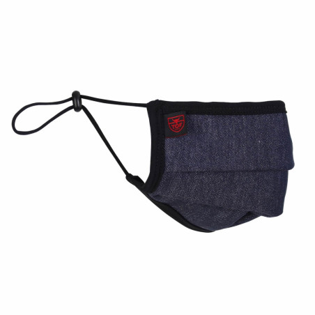 Masque lavable à plis Denim