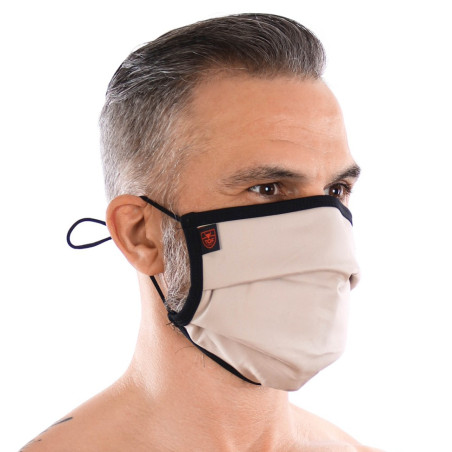 Masque lavable à plis FASHION Beige