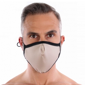 Masque lavable sans couture FASHION Beige 2