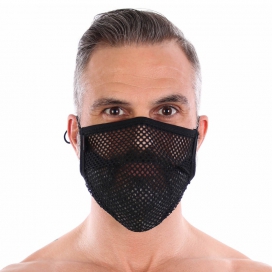 Sur-masque lavable Mesh plissé Noir 2