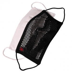 Sur-masque lavable Mesh plissé Noir