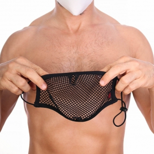 Sur-masque lavable Mesh Noir