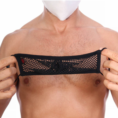 Sur-masque lavable Mesh Noir