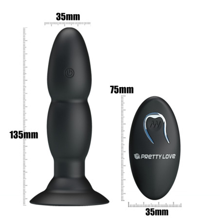 Plug Vibrant EXTRA PLEASURE de Pretty Love 13 x 3.5 cm