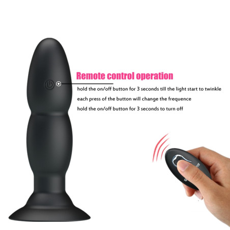 Plug Vibrant EXTRA PLEASURE de Pretty Love 13 x 3.5 cm