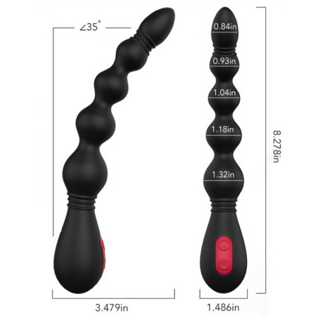 Stimulateur prostatique Vibrant VINS 16 x 3.4 cm