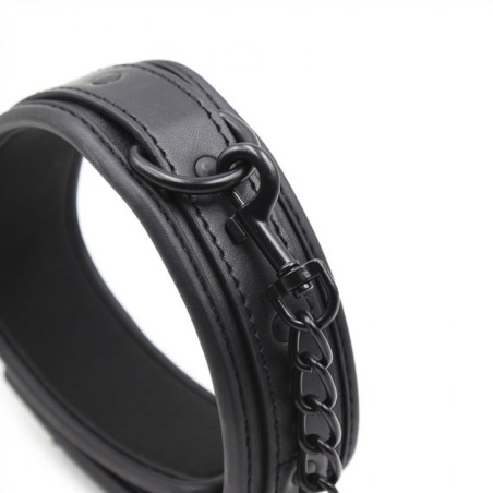 Collier SM et Laisse Noir