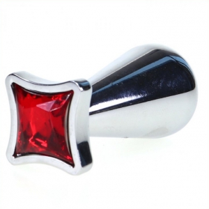 Plug anal avec bijou BLOCK 6 x 2.7 cm