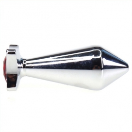 Plug anal avec bijou BLOCK 6 x 2.7 cm 2