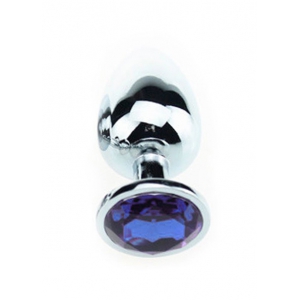 Plug anal avec Bijou JEWEL Bleu 7 x 3.4 cm