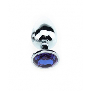Plug anal avec Bijou JEWEL Bleu 6 x 2.7 cm