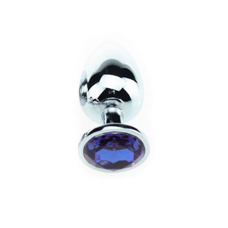 Plug anal avec Bijou JEWEL Bleu 6 x 2.7 cm