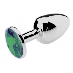 Plug anal avec Bijou JEWEL Vert 8 x 4 cm