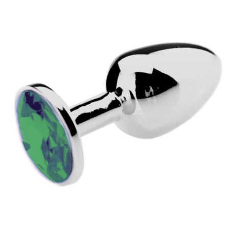 Plug anal avec Bijou JEWEL Vert 8 x 4 cm