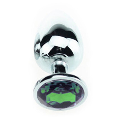 Plug anal avec Bijou JEWEL Vert 8 x 4 cm