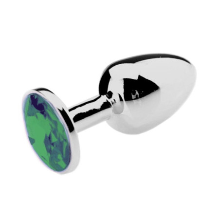 Plug anal avec Bijou JEWEL Vert 7 x 3.4 cm