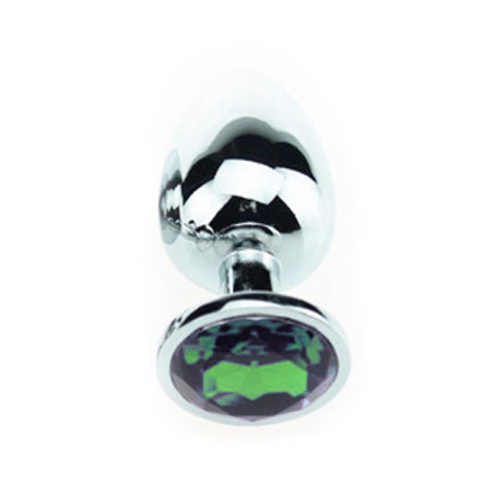 Plug anal avec Bijou JEWEL Vert 7 x 3.4 cm