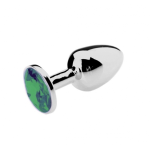 Plug anal avec Bijou JEWEL Vert 6 x 2.7 cm