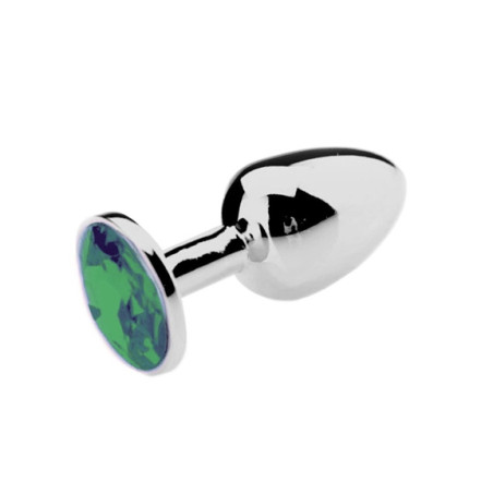 Plug anal avec Bijou JEWEL Vert 6 x 2.7 cm