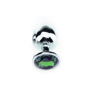 Plug anal avec Bijou JEWEL Vert 6 x 2.7 cm