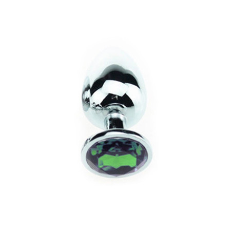 Plug anal avec Bijou JEWEL Vert 6 x 2.7 cm