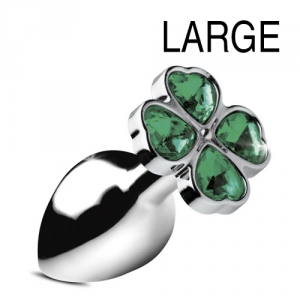 Plug bijou anal LUCKY GEM Trèfle 9 x 4 cm