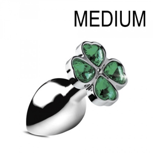 Plug Bijou Anal LUCKY GEM Trèfle 7.5 x 3.2 cm