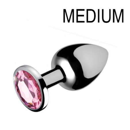 Plug bijou anal GEM Rose 7 x 3.4 cm