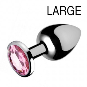 Plug bijou anal GEM Rose 8  x 4 cm