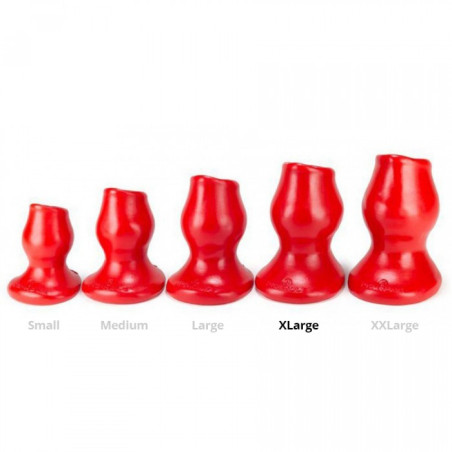 Plug tunnel PIG-HOL FUXK XL Rouge de Oxballs 14 x 8.5 cm