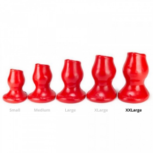 Plug Tunnel PIG-HOLE FUCK XXL de Oxballs Rouge 14 x 9 cm