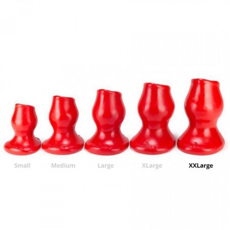 Plug Tunnel PIG-HOLE FUCK XXL de Oxballs Rouge 14 x 9 cm