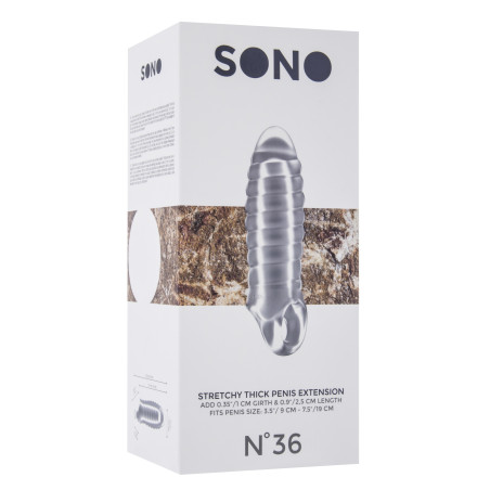Gaine de Pénis STRETCHY THICK SONO N°36 | Longueur 12cm Largeur 4.3cm
