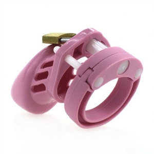 Cage de chasteté Silicone Rose 7 x 3.3 cm