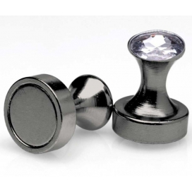 Pince-tétons MAGNET PINS Noires avec Strass 2