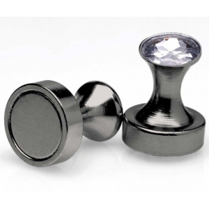 Pince-tétons MAGNET PINS Noires avec Strass