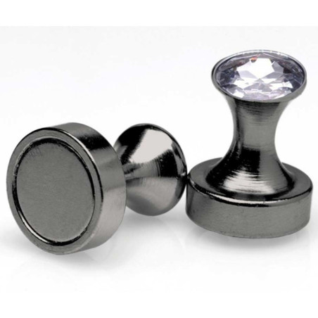 Pince-tétons MAGNET PINS Noires avec Strass
