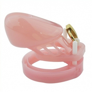 Cage de chasteté MINI LOCKY 6  x 3.2 cm Rose