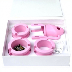 Cage de chasteté en silicone BIRDLOCKED 11 x 3.2 cm Rose