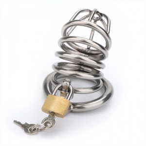 Cage de chasteté en métal BIRDY 8 x 3.5 cm