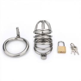 Cage de chasteté en métal BIRDY 8 x 3.5 cm 2