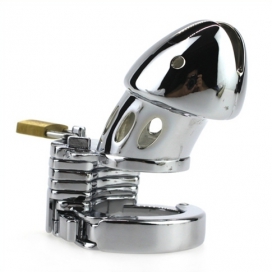 Cage de chasteté en métal MODULA 9 x 3.5 cm 2