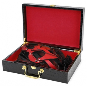 Coffret BDSM LUXURY Noir-Rouge 8 Pièces