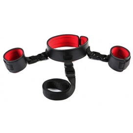 Kit BDSM EYE-SPLICE Noir-Rouge 8 Pièces 2