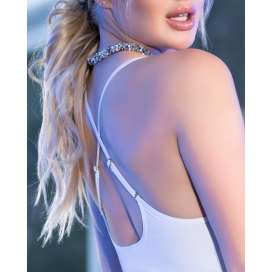 Robe courte Edana - Blanche 2