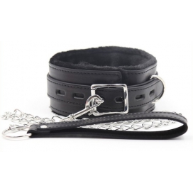 Collier Laisse FUR Noir 2