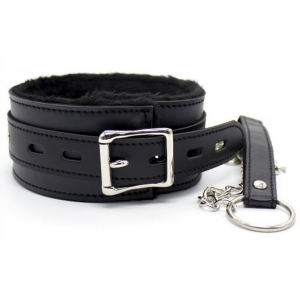 Collier Laisse FUR Noir