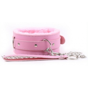 Collier Laisse FUR Rose