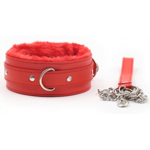 Collier-Laisse FUR SWEET Rouge